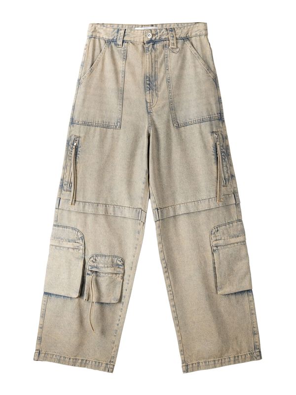 Bershka Bershka Карго дънки  син деним