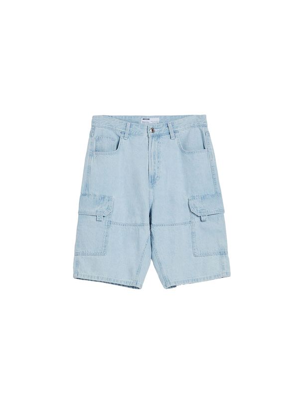 Bershka Bershka Карго дънки  светлосиньо
