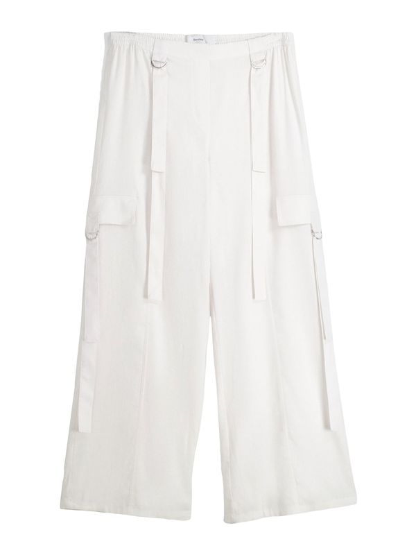 Bershka Bershka Карго панталон  бяло