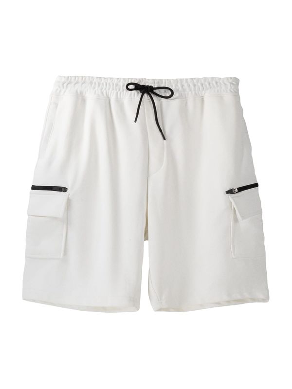 Bershka Bershka Карго панталон  черно / бяло