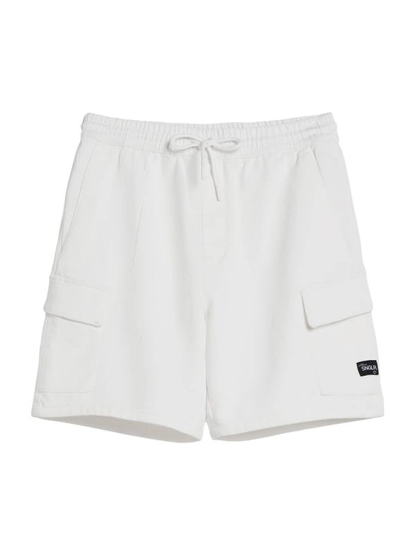 Bershka Bershka Карго панталон  черно / бяло