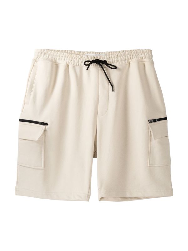 Bershka Bershka Карго панталон  цвят "пясък" / черно