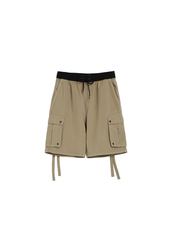 Bershka Bershka Карго панталон  каки / черно