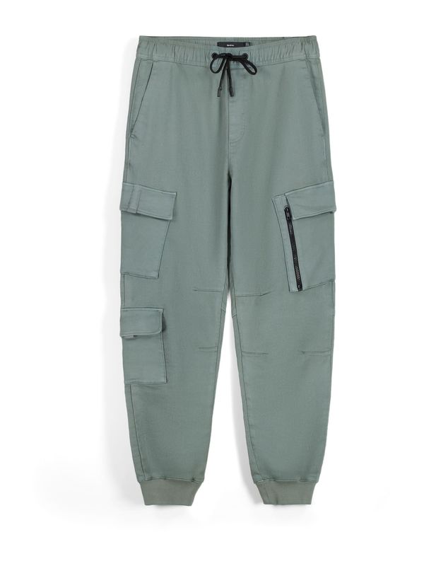 Bershka Bershka Карго панталон  опушено синьо