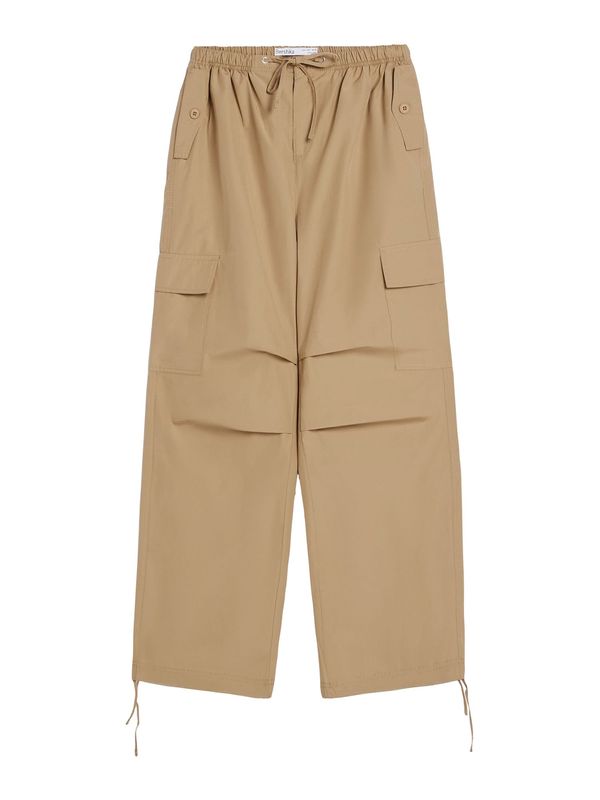 Bershka Bershka Карго панталон  тъмнобежово
