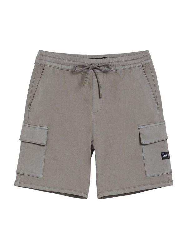 Bershka Bershka Карго панталон  тъмносиво / черно / бяло