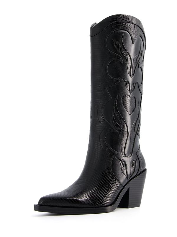 Bershka Bershka Каубойски ботуши  черно