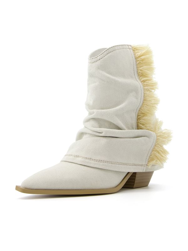 Bershka Bershka Къси ботуши  бежово