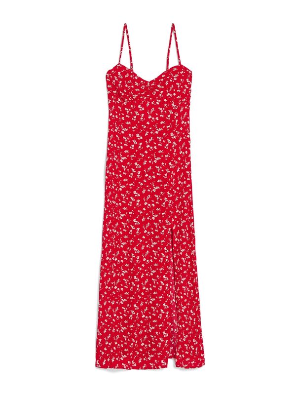 Bershka Bershka Лятна рокля  червено / бяло