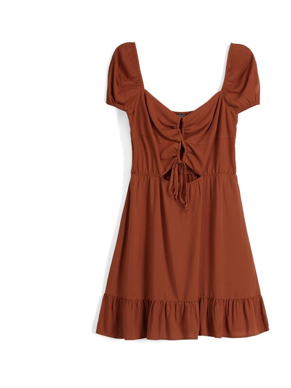 Bershka Bershka Лятна рокля  ръждиво кафяво