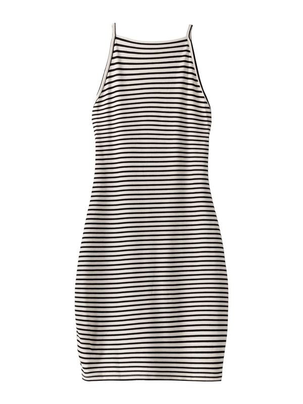 Bershka Bershka Лятна рокля  светлобежово / черно