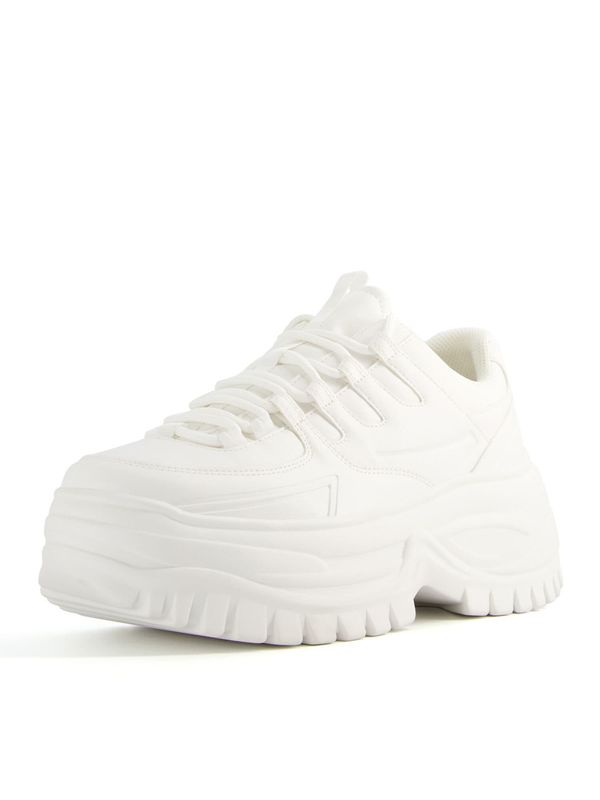 Bershka Bershka Ниски маратонки  бяло