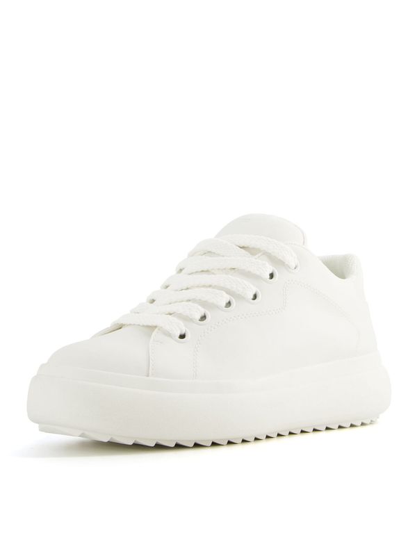 Bershka Bershka Ниски маратонки  бяло