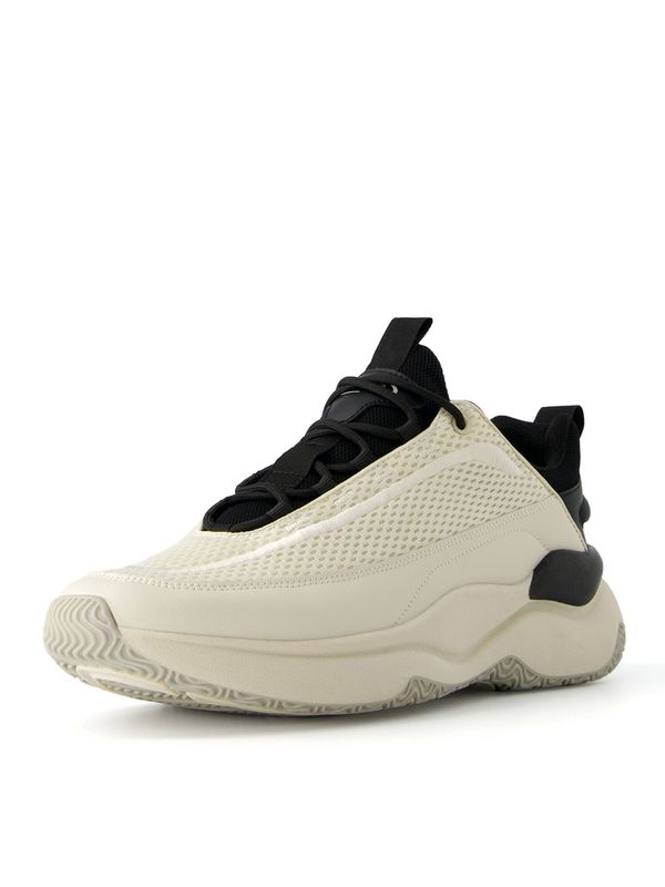 Bershka Bershka Ниски маратонки  черно / бял памук