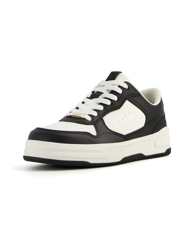 Bershka Bershka Ниски маратонки  черно / бяло