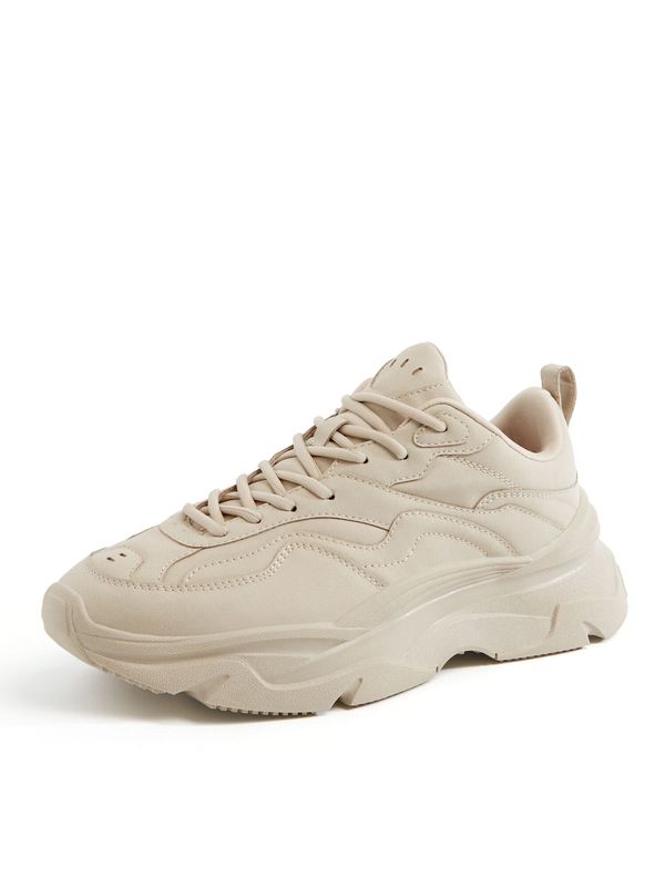 Bershka Bershka Ниски маратонки  екрю