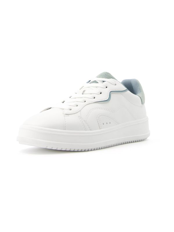 Bershka Bershka Ниски маратонки  син деним / бяло