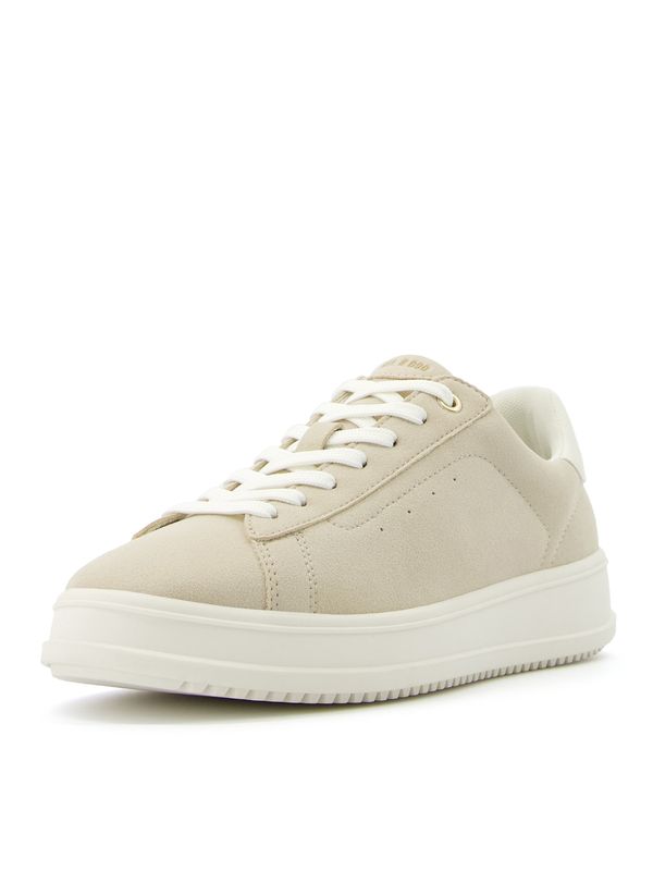 Bershka Bershka Ниски маратонки  светлобежово / бяло