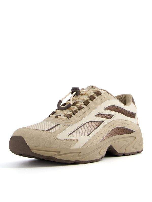 Bershka Bershka Ниски маратонки  светлобежово / тъмнобежово / тъмнокафяво