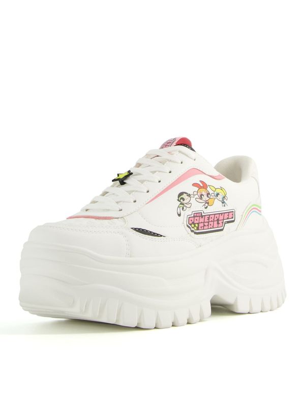 Bershka Bershka Ниски маратонки  жълто / бледорозово / черно / бяло