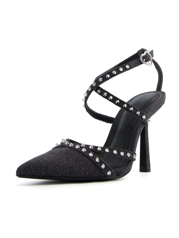 Bershka Bershka Официални дамски обувки  черен меланж