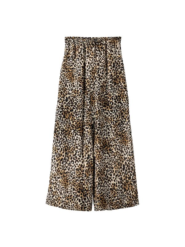 Bershka Bershka Панталон  бежово / светлокафяво / черно