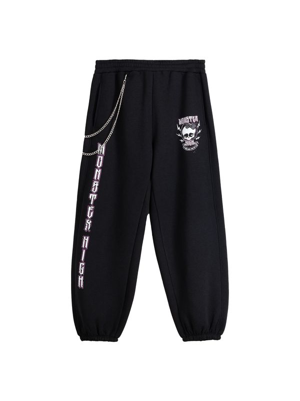 Bershka Bershka Панталон  черно / бяло