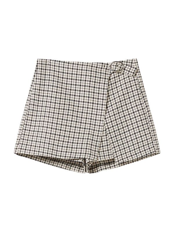 Bershka Bershka Панталон  екрю / черно