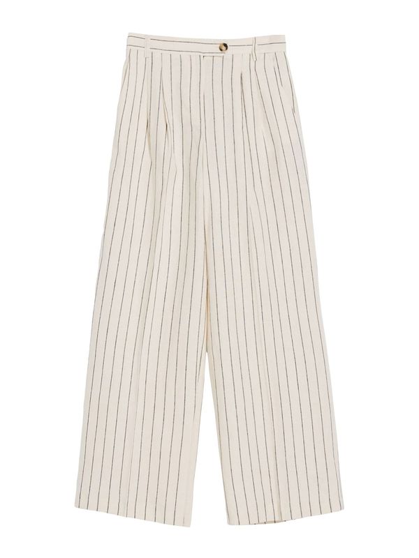 Bershka Bershka Панталон  екрю / тъмносиво