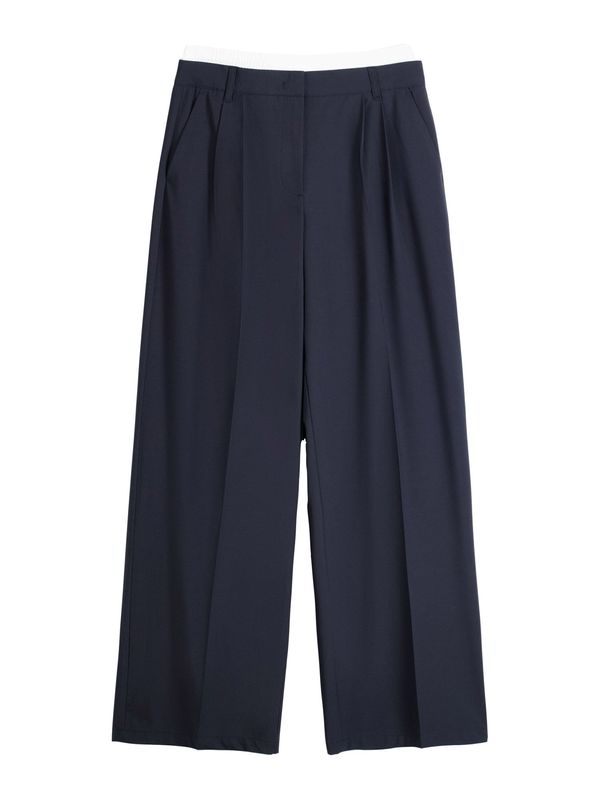 Bershka Bershka Панталон с набор  нейви синьо