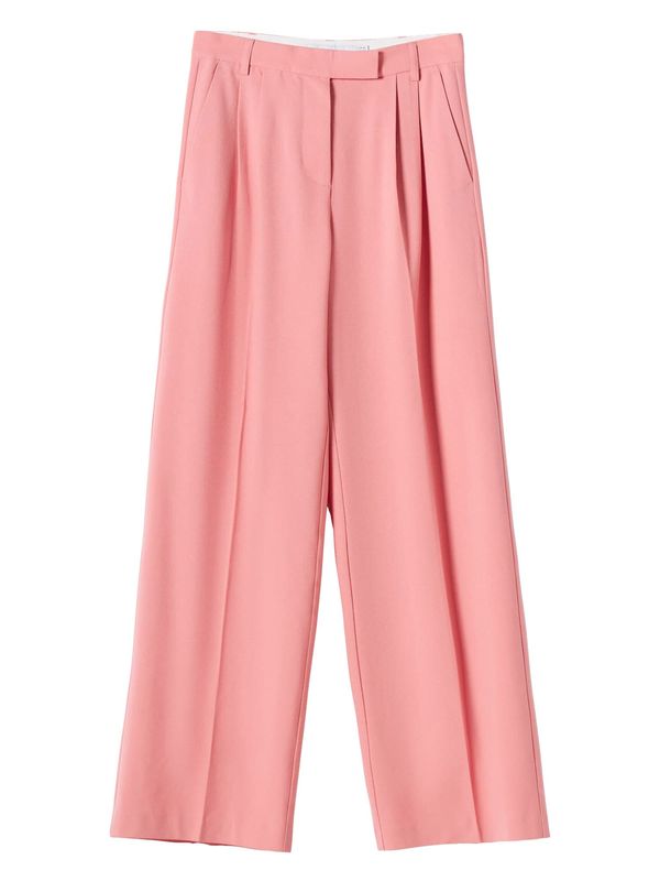 Bershka Bershka Панталон с ръб  бледорозово