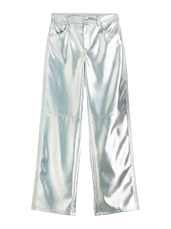 Bershka Bershka Панталон  сребърно