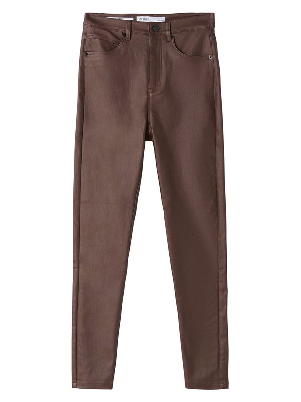 Bershka Bershka Панталон  тъмнокафяво