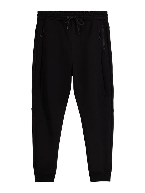 Bershka Bershka Панталон  тъмносиво / черно