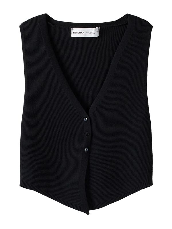 Bershka Bershka Плетен елек  черно