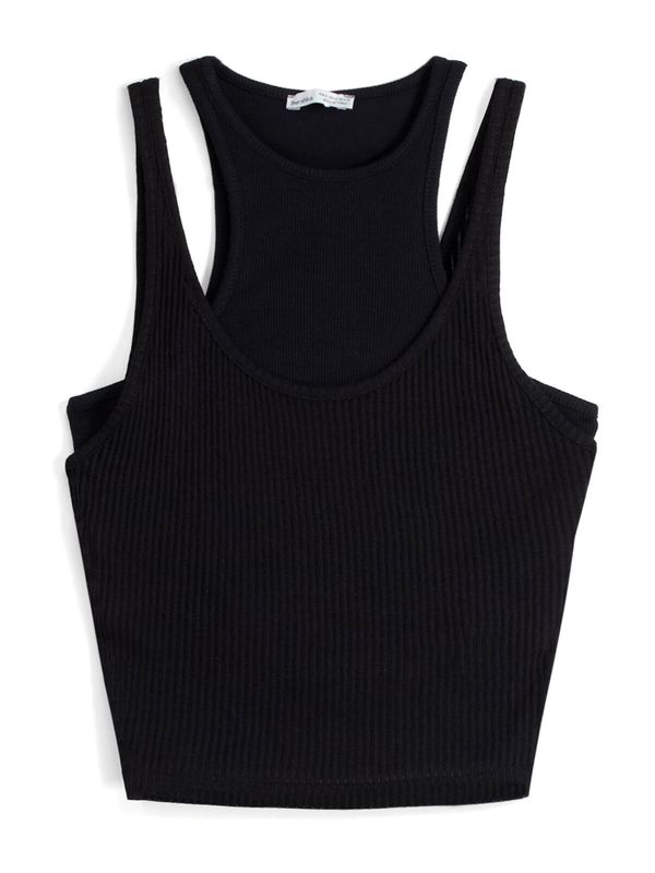 Bershka Bershka Плетен топ  черно