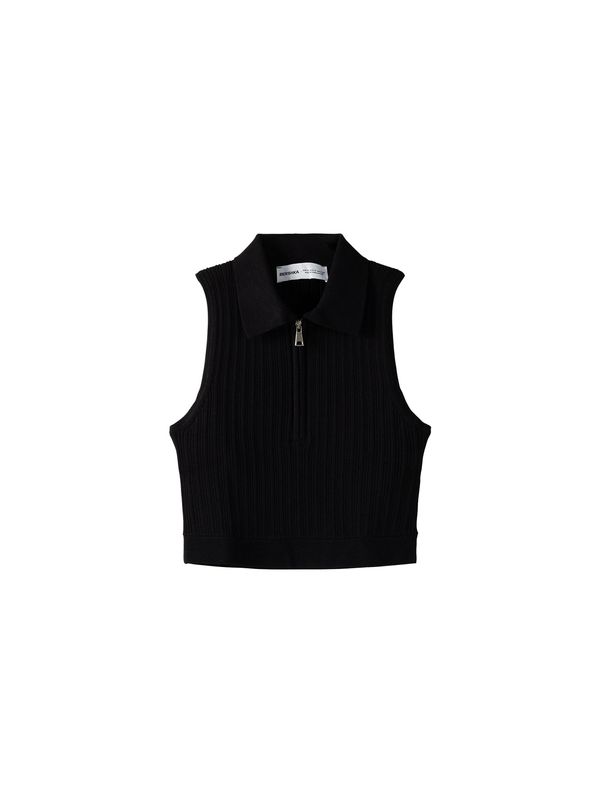 Bershka Bershka Плетен топ  черно