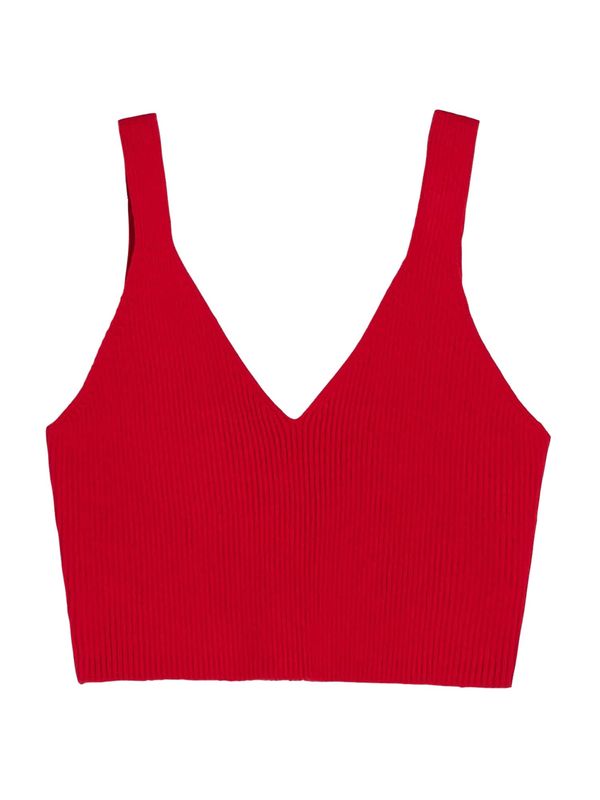 Bershka Bershka Плетен топ  червено