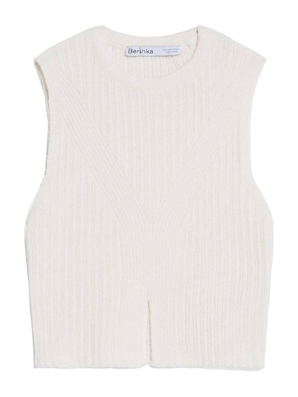 Bershka Bershka Плетен топ  екрю