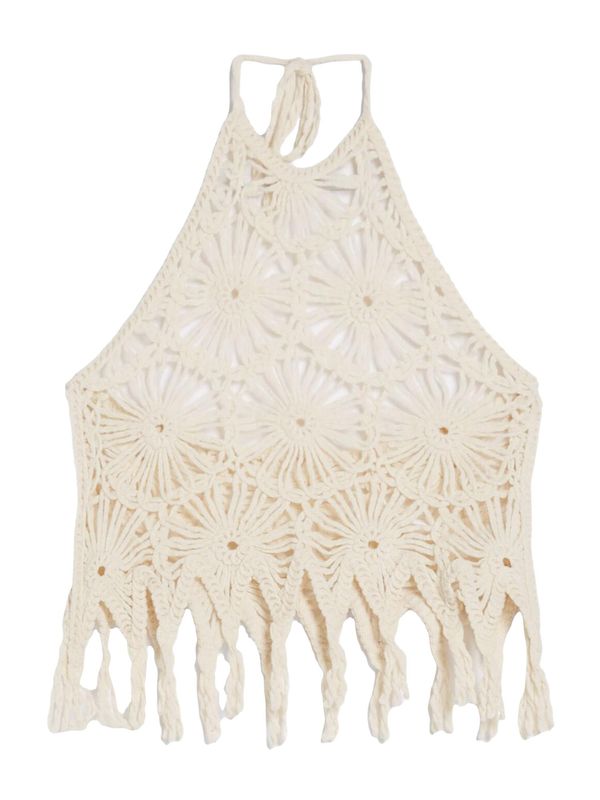 Bershka Bershka Плетен топ  екрю