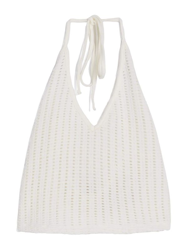 Bershka Bershka Плетен топ  екрю