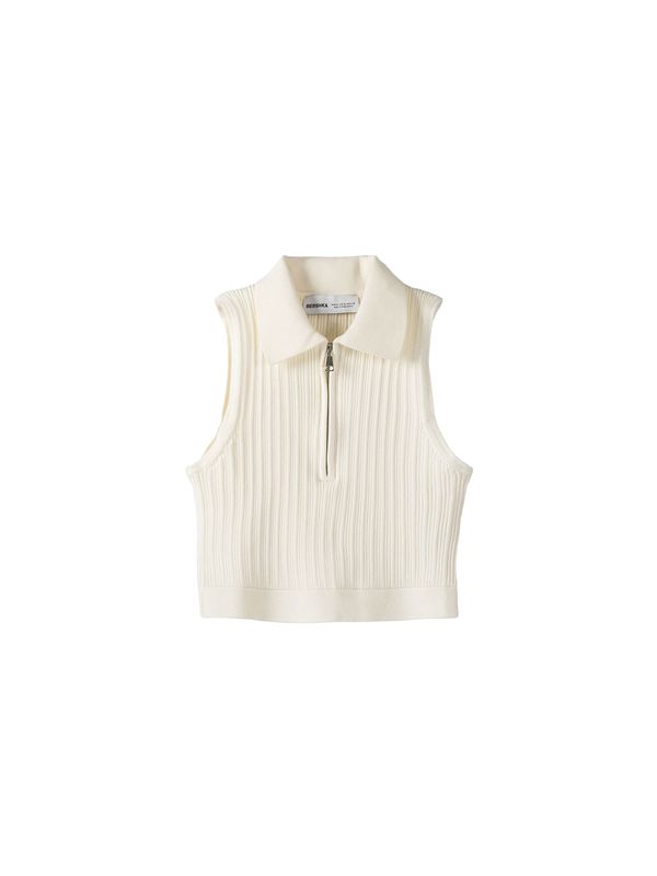 Bershka Bershka Плетен топ  светлобежово