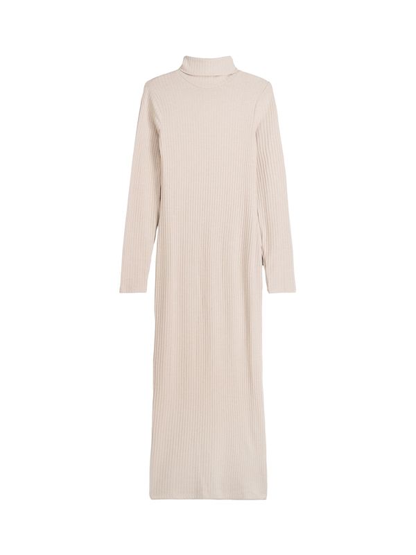 Bershka Bershka Плетена рокля  бежово