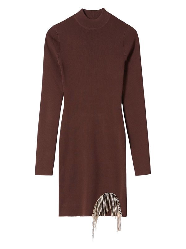 Bershka Bershka Плетена рокля  кафяво