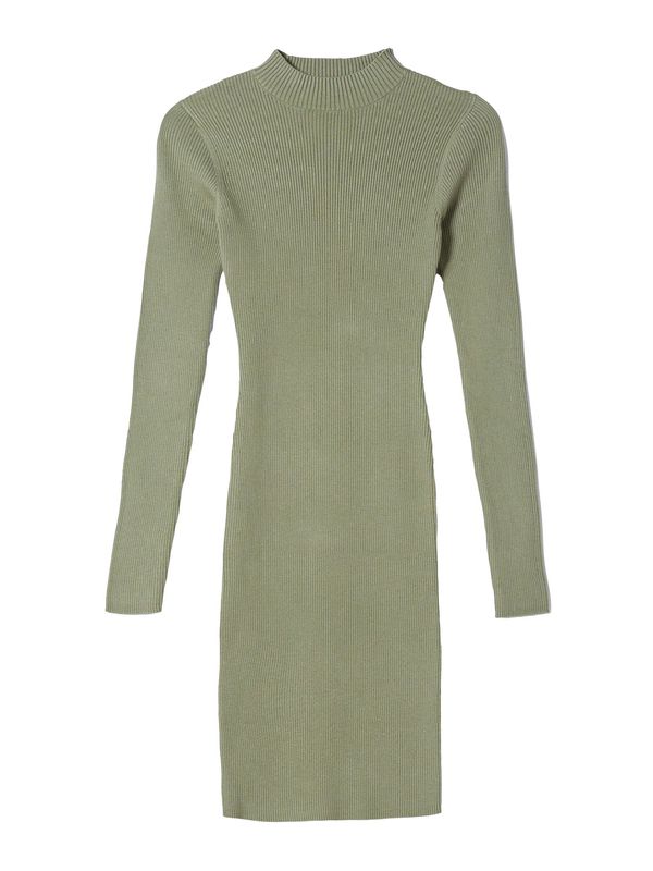 Bershka Bershka Плетена рокля  каки