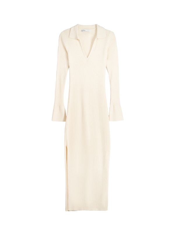 Bershka Bershka Плетена рокля  кремаво