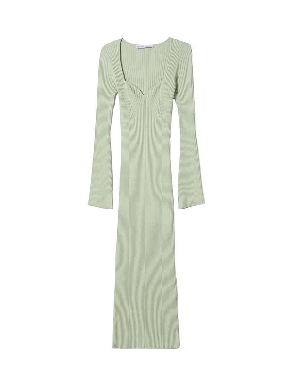 Bershka Bershka Плетена рокля  тревнозелено