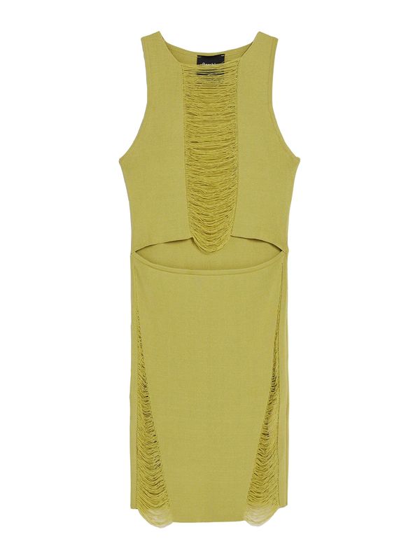 Bershka Bershka Плетена рокля  зелено