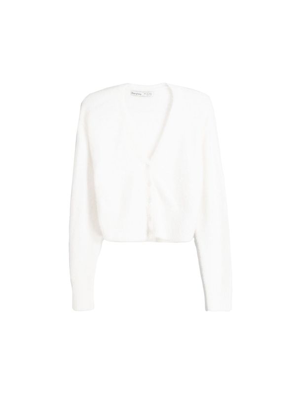 Bershka Bershka Плетена жилетка  бяло