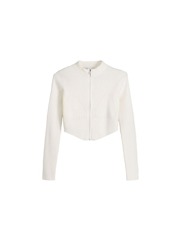 Bershka Bershka Плетена жилетка  екрю